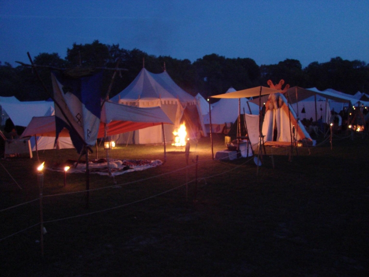 Abendstimmung beim Wanderfolk