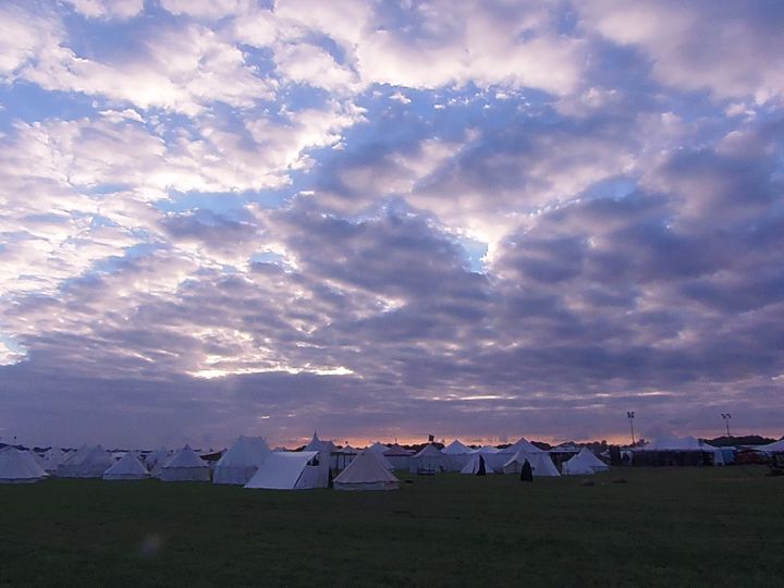 Himmel am fühen Abend